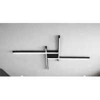 SE LED 90 AFFILATO CEILING BLACK 30W  3CCT 70x70x5cm IP20 220V 2 YEARS WARRANTY Α2