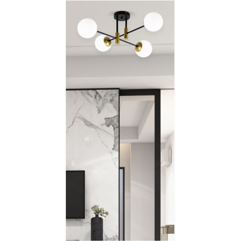 KQ S0982-4  CROSS BLACK AND GOLD CEILING Ε3