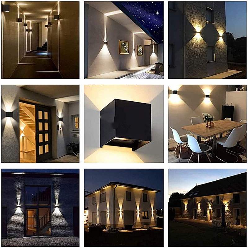SE-WLL-3K-DG CUBO LED WALL LAMP 5W*2 3000K DARK GREY BODY ALUMINIUM