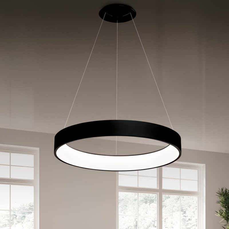 SE LED 32 KAITO BLACK PENDANT 50x50x100cm 32W  3CCT WITH MEMORY IP20 2 YEARS WARRANTY A1