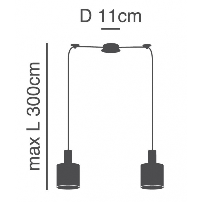 SE21-NM-4-NM2-SH2 ADEPT TUBE Nickel Matt Pendant Grey Fabric Shade+ SE21-NM-4-NM2-SH2 ADEPT TUBE Nickel Matt Pendant Grey Fabric Shade+