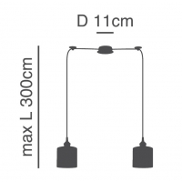 SE21-BR-10-BL2-SH3 MAGNUM BRONZE  Brown Shade Pendant+