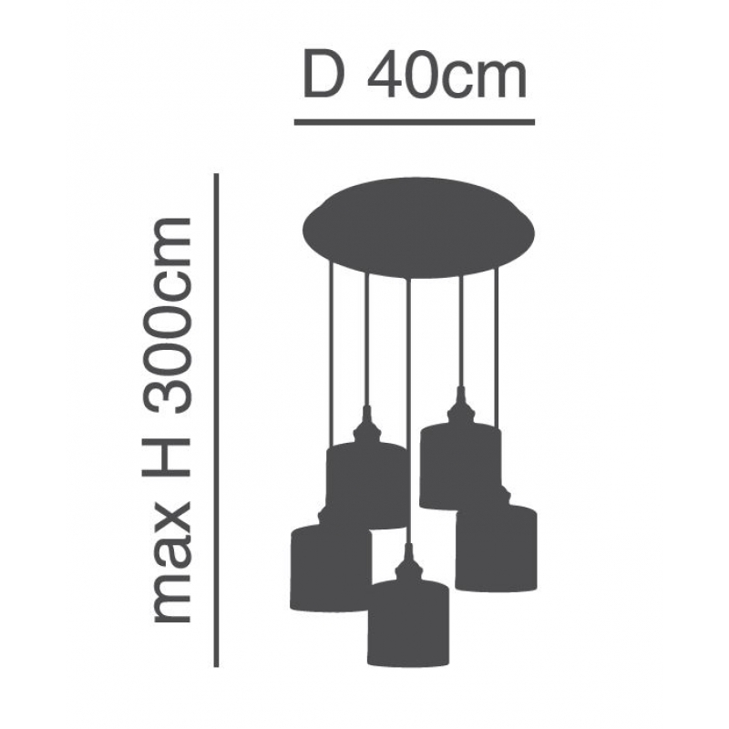 SE21-BR-10-5BL-SH1 MAGNUM BRONZE White Shade Pendant+