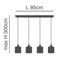 SE21-BR-10-4BL-SH1 MAGNUM BRONZE White Shade Pendant+ SE21-BR-10-4BL-SH1 MAGNUM BRONZE White Shade Pendant+