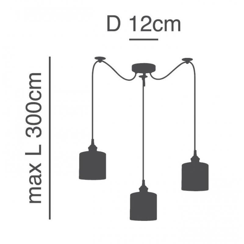 SE21-BR-10-3BL-GR12 MAGNUM FLEX Bronze Metal Pendant Black Metal Grid+ SE21-BR-10-3BL-GR12 MAGNUM FLEX Bronze Metal Pendant Black Metal Grid+