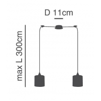 SE21-BL-B10-BL2-SH3 ADEPT PENDANT Brown Shade Pendant+