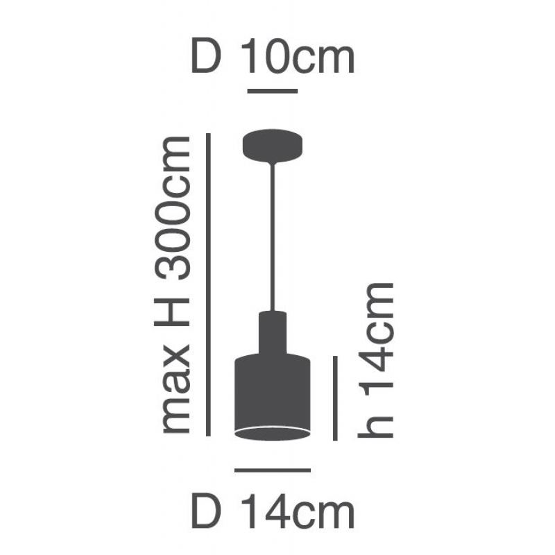 SE21-BL-4-BL3-SH1 ADEPT TUBE Black Pendant White Fabric Shade+