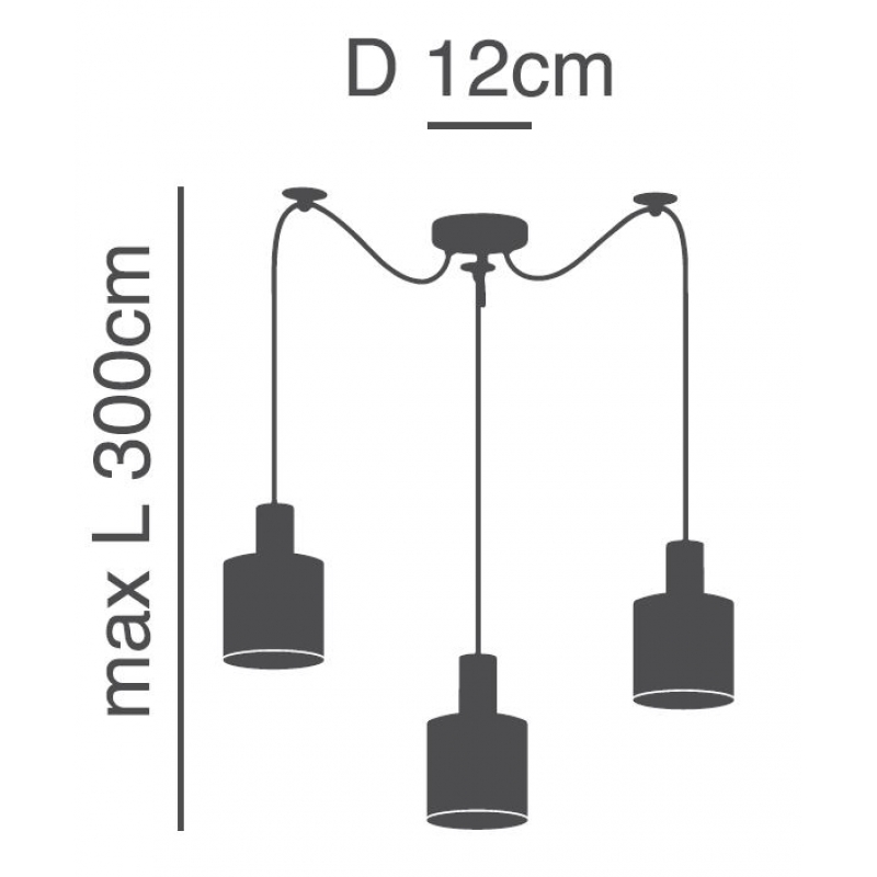 SE21-BL-4-BL3-SH3 ADEPT TUBE Black Pendant Brown Fabric Shade+ SE21-BL-4-BL3-SH3 ADEPT TUBE Black Pendant Brown Fabric Shade+