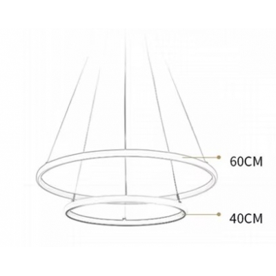 SE LED 60 STELINA PENDANT BLACK 60-40cm 47W  3CC IP20 220V 2 YEARS WARRANTY A1