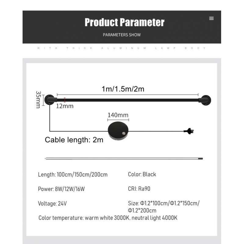 SM-D-150W Linear Slim Surface Mounted Driver 150W DC24V IP44 1Α3