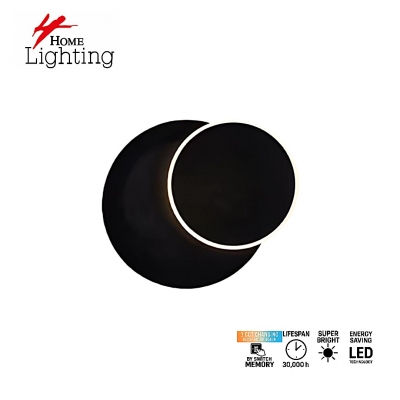 SE LED 20 ERDEM BLACK  WALL LAMP ROTATE  3CCT WITH MEMORY FUNCTION 2 YEARS WARRANTY