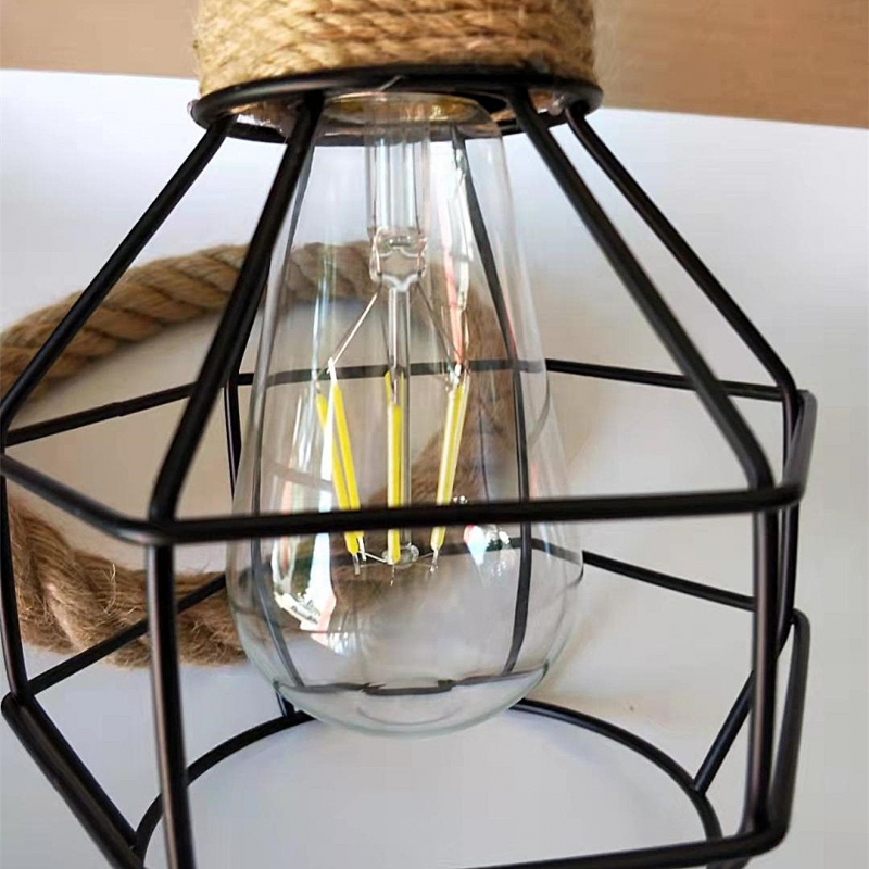 GRENADE-1 ROPE PENDANT LAMP BLACK Δ3