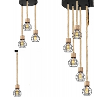 GRENADE-1 ROPE PENDANT LAMP BLACK Δ3