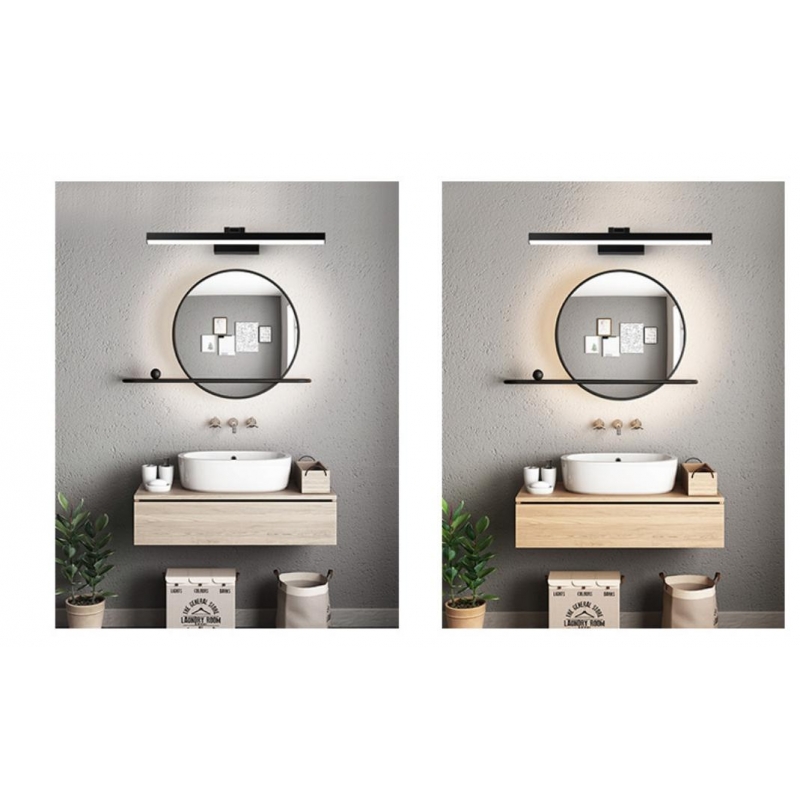 SE-BL-60 MULAN WALL LAMP BLACK 60CM 3CCT 12W WITH MEMORY Ζ2 SE-BL-60 MULAN WALL LAMP BLACK 60CM 3CCT 12W WITH MEMORY Ζ2