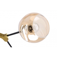 KQ 51454/4 CONELLY BLACK, BRASS AND HONEY PENDANT Ζ3