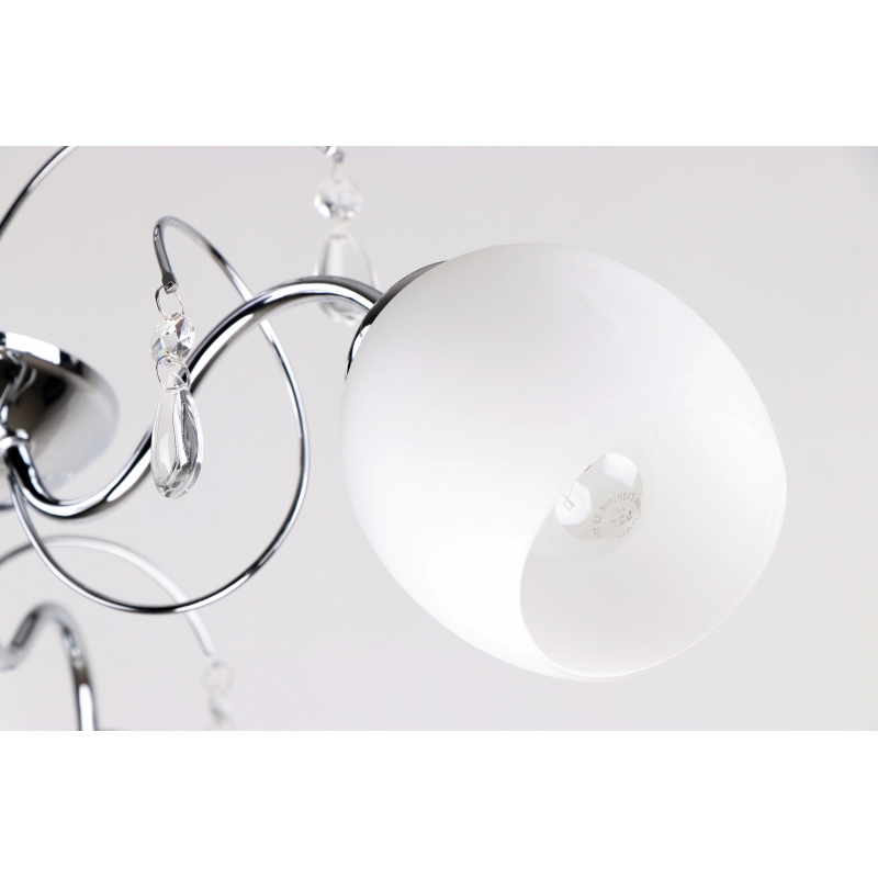 KQ 2221/5 FERROW PENDANT CHROME-OPAL GLASS Ζ3