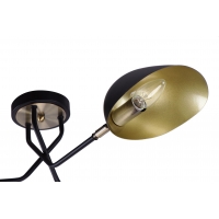 KQ 2759/5 ELIA BLACK AND ANTIQUE BRASS CEILING LAMP Ζ3