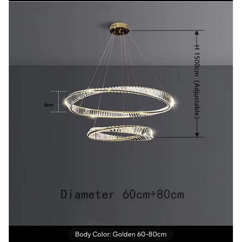 SE LED 60+80 OVELA ROSE GOLD Φ60+80cm 3CCT REMOTE CONTROL 2 YEARS WARRANTY SE LED 60+80 OVELA ROSE GOLD Φ60+80cm 3CCT REMOTE CONTROL 2 YEARS WARRANTY