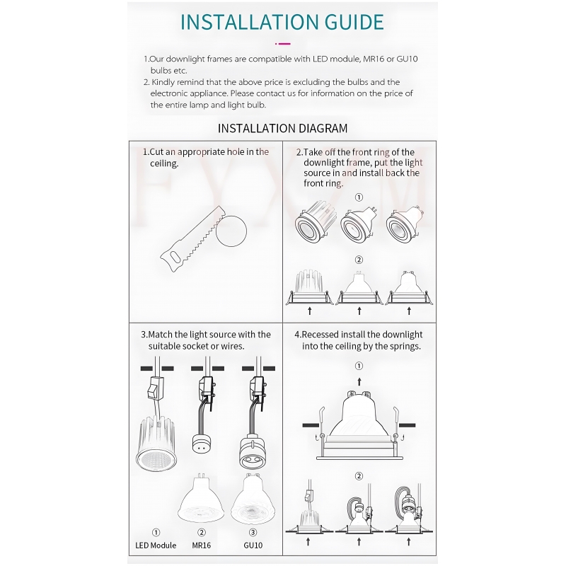 SE-SP-DL-R-BL CARGO SPORLIGHT DOWNLIGHT RECESSED GU10 BLACK FOR HOLE 8,4cm SE-SP-DL-R-BL CARGO SPORLIGHT DOWNLIGHT RECESSED GU10 BLACK FOR HOLE 8,4cm