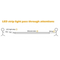 SE-SWL-17 SILICON 1,2*1,2CM WITH LACE 17MM FOR LED STRIP PRICE PER METER