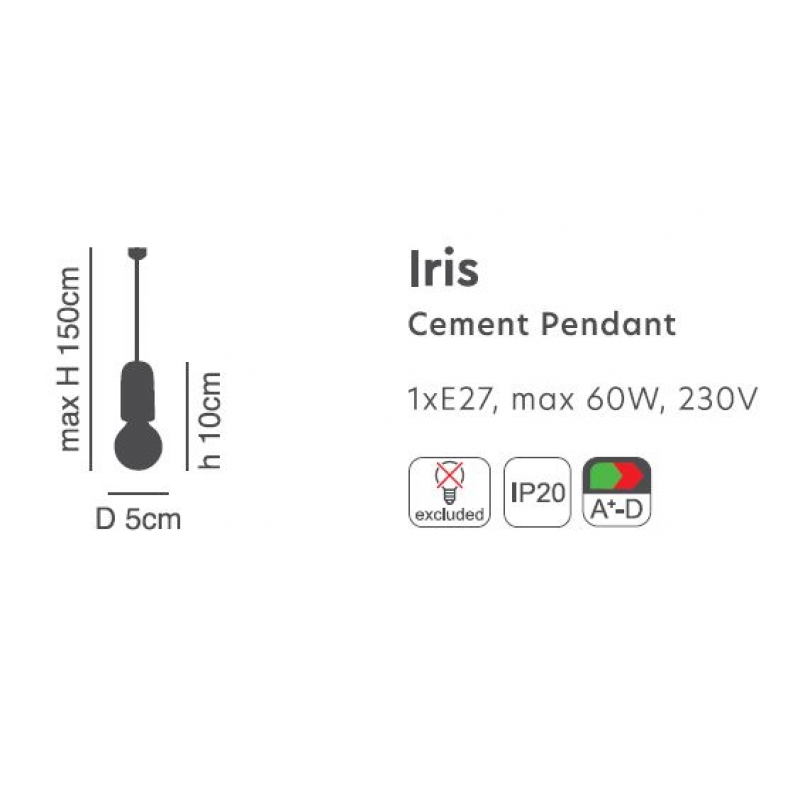 SE 149-RE  IRIS PENDANT LAMP RED 1E2