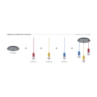 SE 149-RE  IRIS PENDANT LAMP RED 1E2