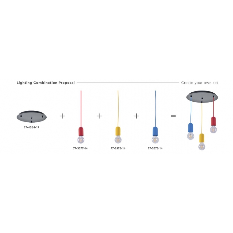 SE 149-RE  IRIS PENDANT LAMP RED 1E2
