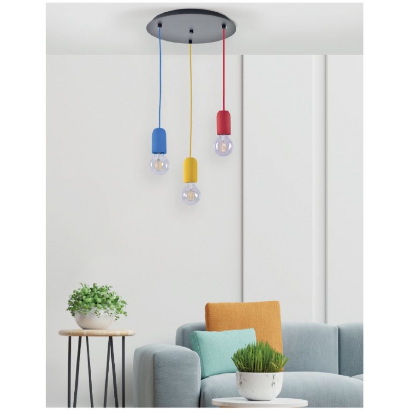 SE 149-RE  IRIS PENDANT LAMP RED 1E2
