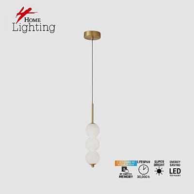 SE LED 120 LUNA TRIPLA GOLD Φ10CM  PENDANT  3CCT WITH MEMORY  2 YEARS WARRANTY