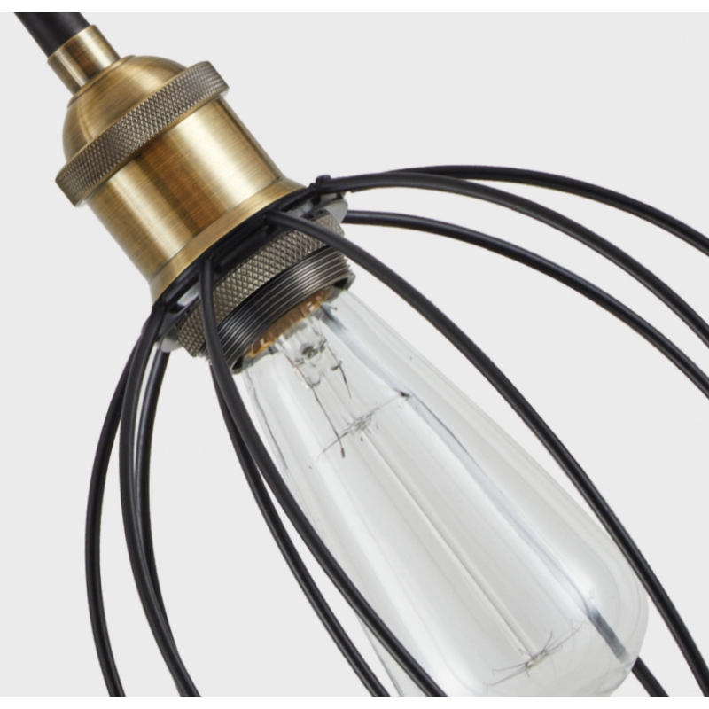 SE21-BR-10-5BL-GR12 MAGNUM FLEX Bronze Metal Pendant Black Metal Grid+ SE21-BR-10-5BL-GR12 MAGNUM FLEX Bronze Metal Pendant Black Metal Grid+