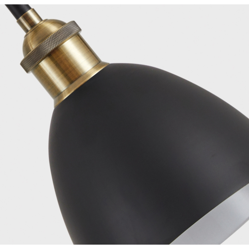 SE21-BR-10-MS2 MAGNUM BRONZE Black Metal Shade Pendant+