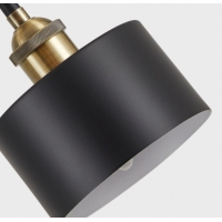SE21-BR-10-5BL-MS123 MAGNUM FLEX Bronze Metal Pendant Black Metal Shade+ SE21-BR-10-5BL-MS123 MAGNUM FLEX Bronze Metal Pendant Black Metal Shade+
