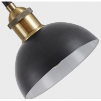 SE21-BR-10-5BL-MS123 MAGNUM FLEX Bronze Metal Pendant Black Metal Shade+ SE21-BR-10-5BL-MS123 MAGNUM FLEX Bronze Metal Pendant Black Metal Shade+
