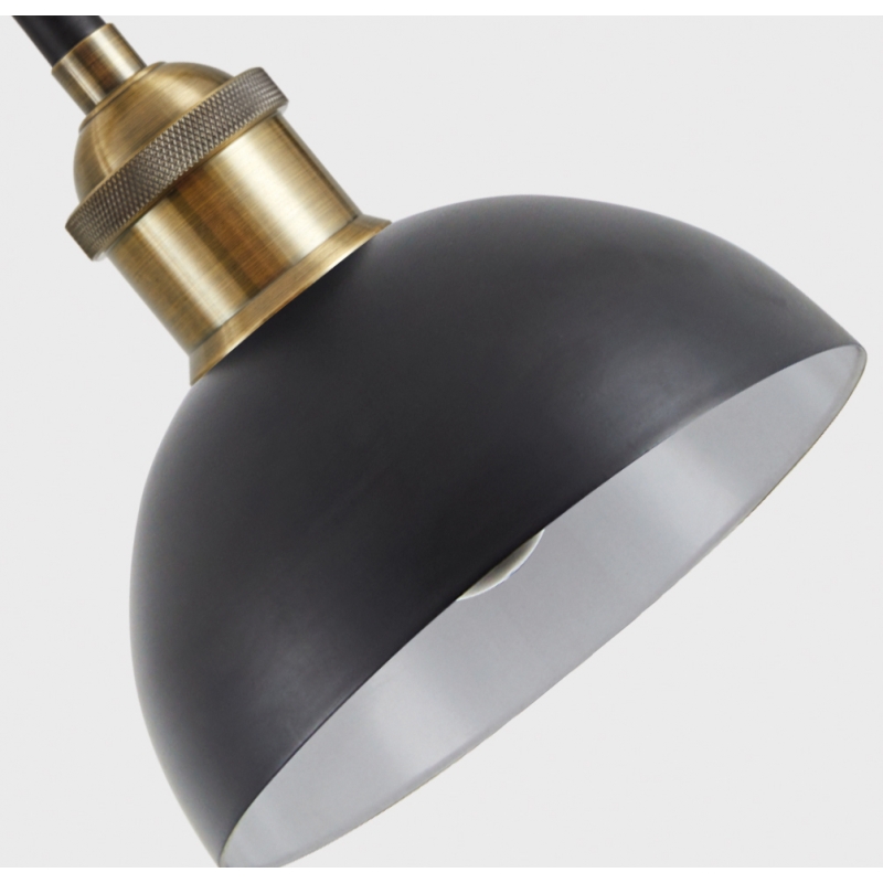 SE21-BR-10-5BL-MS123 MAGNUM FLEX Bronze Metal Pendant Black Metal Shade+ SE21-BR-10-5BL-MS123 MAGNUM FLEX Bronze Metal Pendant Black Metal Shade+