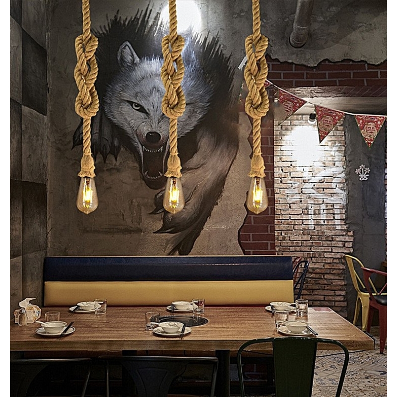 SE 147-27 MAYA PENDANT LAMP ROPE Δ3