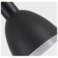 SE21-BL-52-MS2 ADEPT WALL LAMP Black Wall Lamp with Switcher and Black Metal Shade+