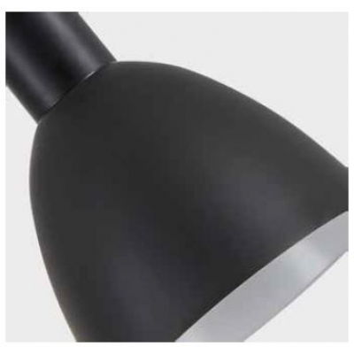SE21-BL-52-MS2 ADEPT WALL LAMP Black Wall Lamp with Switcher and Black Metal Shade+