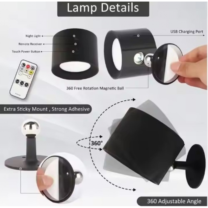 SE LED 4 MIZU BLACK WALL BATTERY LED LAMP RECHARCHEABLE 8x4,5cm 3,5w 2000mah 3CCT CHARGING TIME SE LED 4 MIZU BLACK WALL BATTERY LED LAMP RECHARCHEABLE 8x4,5cm 3,5w 2000mah 3CCT CHARGING TIME