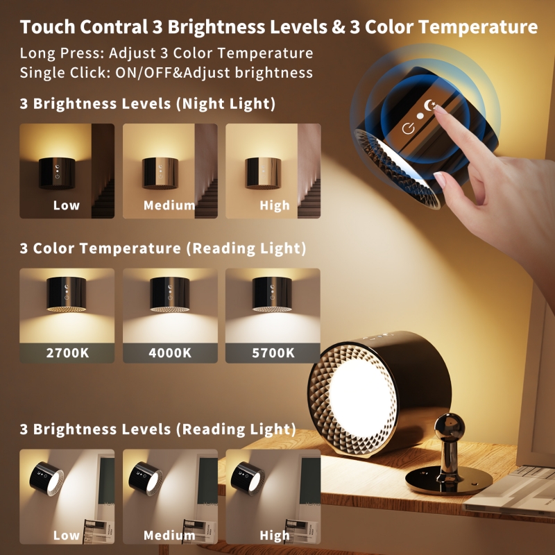 SE LED 4 MIZU BLACK WALL BATTERY LED LAMP RECHARCHEABLE 8x4,5cm 3,5w 2000mah 3CCT CHARGING TIME SE LED 4 MIZU BLACK WALL BATTERY LED LAMP RECHARCHEABLE 8x4,5cm 3,5w 2000mah 3CCT CHARGING TIME