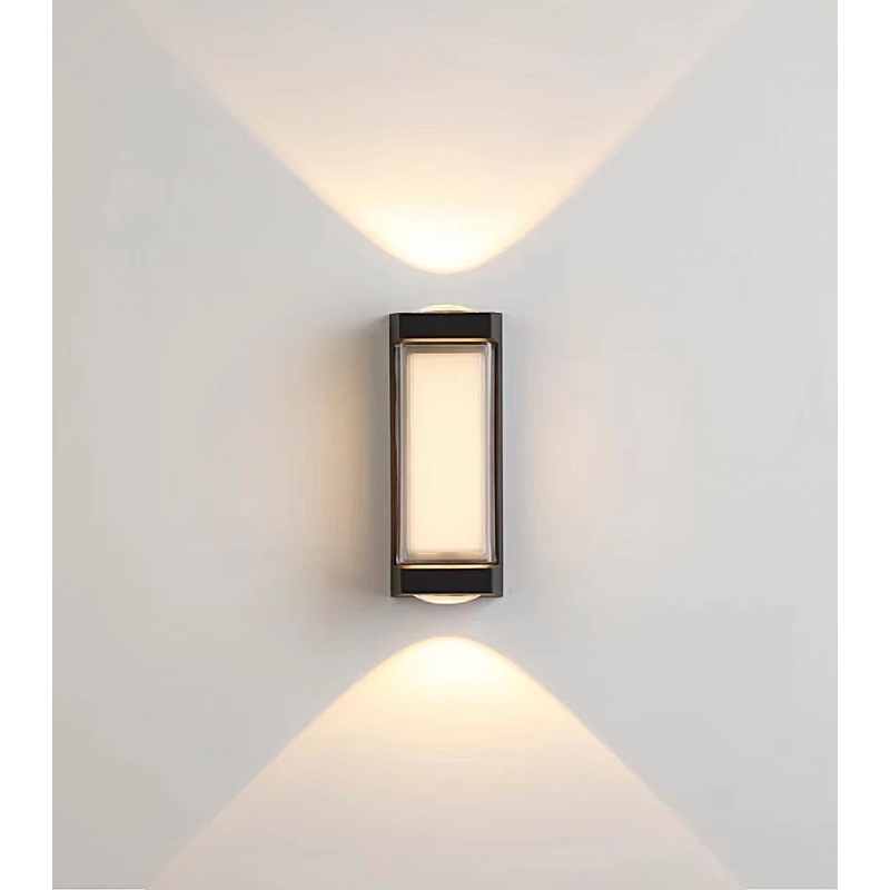 SE LED 180 MODO ROUND OUTDOOR WALL LAMP BLACK 6+6W 3000K SE LED 180 MODO ROUND OUTDOOR WALL LAMP BLACK 6+6W 3000K