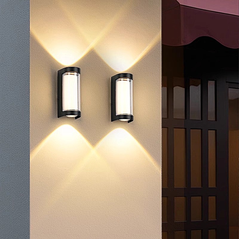 SE LED 180 MODO ROUND OUTDOOR WALL LAMP BLACK 6+6W 3000K SE LED 180 MODO ROUND OUTDOOR WALL LAMP BLACK 6+6W 3000K