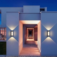 SE LED 180 MODO ROUND OUTDOOR WALL LAMP BLACK 6+6W 3000K SE LED 180 MODO ROUND OUTDOOR WALL LAMP BLACK 6+6W 3000K