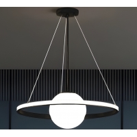 SE LED 50 PAULA PENDANT BLACK 24W  3CCT+E14 40x100cm IP20 220V 2 YEARS WARRANTY A1