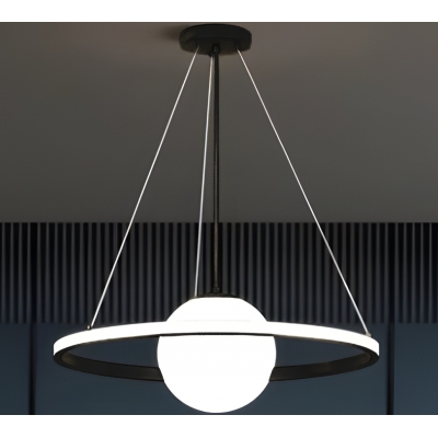 SE LED 50 PAULA PENDANT BLACK 24W  3CCT+E14 40x100cm IP20 220V 2 YEARS WARRANTY A1