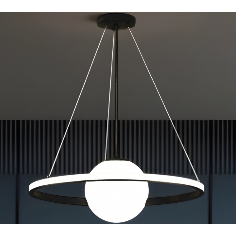 SE LED 50 PAULA PENDANT BLACK 24W  3CCT+E14 40x100cm IP20 220V 2 YEARS WARRANTY A1