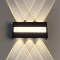 SE LED 105 QUADRA BLACK OUTDOOR WALL LAMP 6+4W 3000K 2 YEARS WARRANTY SE LED 105 QUADRA BLACK OUTDOOR WALL LAMP 6+4W 3000K 2 YEARS WARRANTY