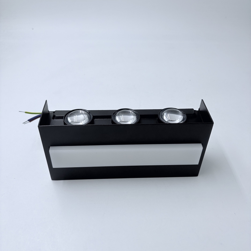 SE LED 105 QUADRA BLACK OUTDOOR WALL LAMP 6+4W 3000K 2 YEARS WARRANTY SE LED 105 QUADRA BLACK OUTDOOR WALL LAMP 6+4W 3000K 2 YEARS WARRANTY