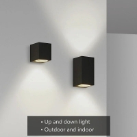 SE-WL-S1-DG CUADRO DOWN WALL LAMP GU10 DARK GREY BODY ALUMINIUM