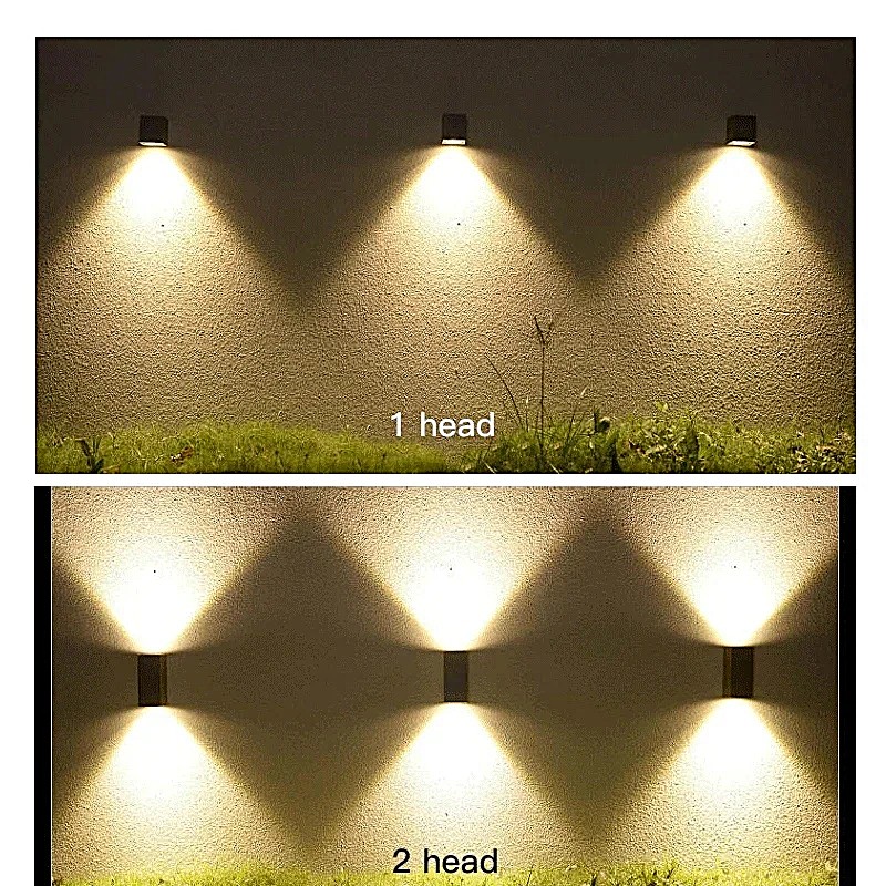 SE-WL-S1-DG CUADRO DOWN WALL LAMP GU10 DARK GREY BODY ALUMINIUM