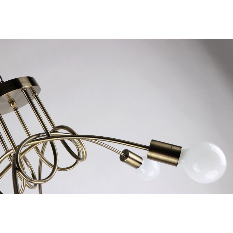 KQ 2627/5 QUIRKY ANTIQUE BRONZE CEILING LAMP Δ3